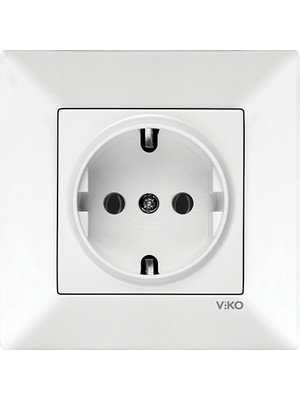 Viko Meridian Topraklı Priz Çerçeveli