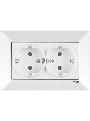 Viko Meridian Ikili Topraklı Priz Çerçeveli