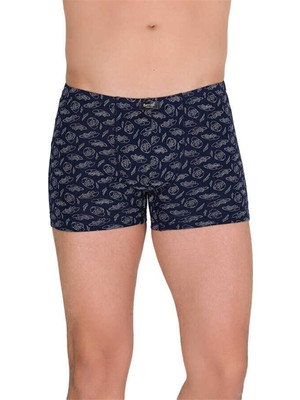 Berrak 4497 Likralı Modal İnce Belli Desenli Erkek Boxer