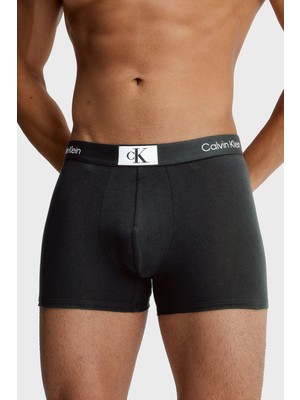 Calvin Klein Logolu Pamuklu 3 Pack Boxer Erkek Boxer 000NB3528A Ub1