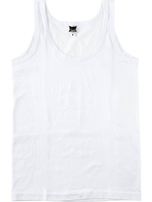 Tutku Erkek Çocuk Beyaz 6'lı Paket Ribana  Pamuk Atlet