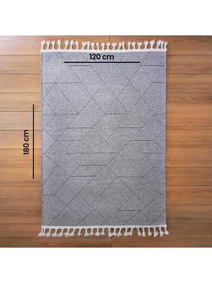 MarkaEv İskandinav Bukle Shaggy - Gri -120x180 cm