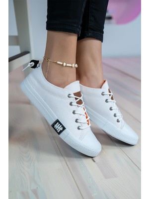 Bartrobel Kadın Erkek Günlük Spor Ayakkabı Beyaz