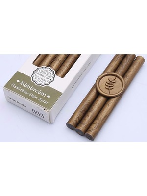 Profisher Mühür Mumu Çubuk 11MMX120MM 10LU Paket Model: 555 Antik Açık Gold