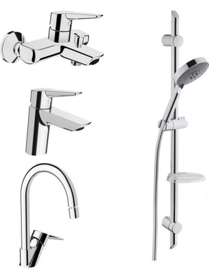 Artema Solid S Batarya Seti + Artema Master Slot Sürgülü Duş Takımı