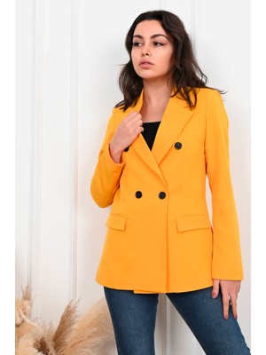 Koza Kadın Astarlı Blazer Ceket 0101-22