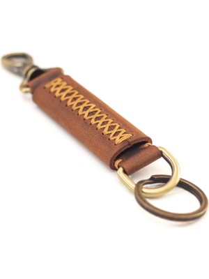 Hi Leather Artus Dikişli Deri Anahtarlık Kişiye Özel İsimli