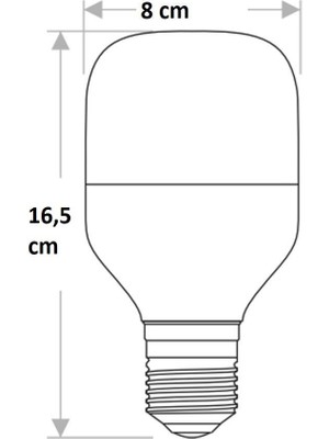 Cata CT 4330 25 W 6400K LED Ampul Beyaz 6'lı
