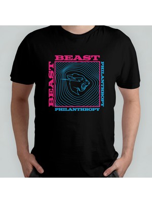 Pixxa Mr. Beast %100 Pamuklu Bisiklet Yaka T-Shirt Model - 23