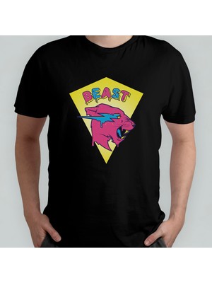 Pixxa Mr. Beast %100 Pamuklu Bisiklet Yaka T-Shirt Model - 13