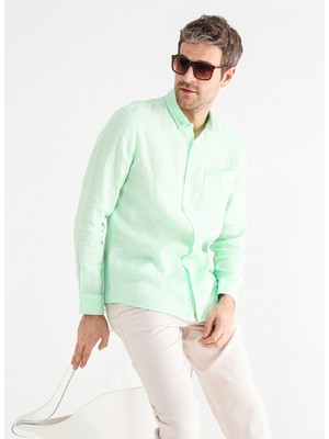Fabrika Mint Erkek Düğmeli Gömlek MARVIN