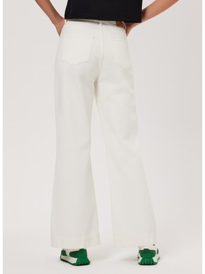 Lee Cooper Yüksek Bel Geniş Paça Straight Kadın Denim Pantolon 232 Lcf 121021 Sandy