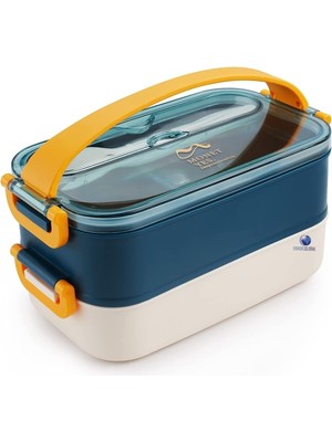 Vagonlife Taşınabilir Çift Katmanlı 304 Paslanmaz Çelik Çocuk , Öğrenci ve Ofis Için Yemek Kutusu Sefer Tası