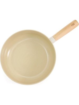 Neoflam Fika Alüminyum Döküm Wok Tava 26X7 cm Krem