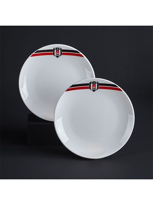 Neva N3429 Beşiktaş Lisanslı Arma Logo 2'li Servis Tabağı