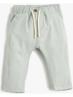 Koton Erkek Bebek Pantolon Beli Bağlamalı Lastikli Cepli Pamuklu