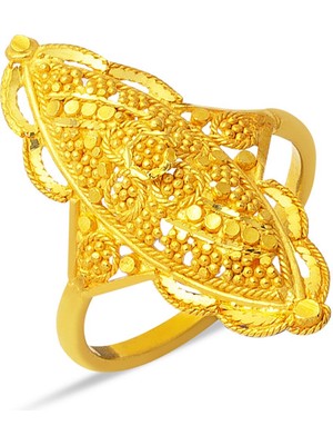 Bilezikci 22 Ayar Hint Işi Altın Yüzük