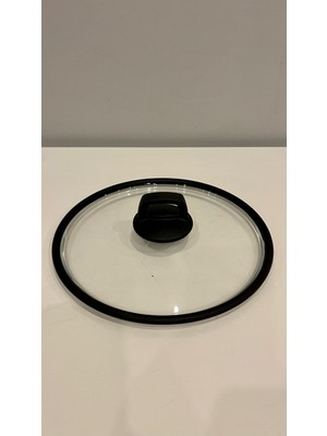 Casa Milano Siyah S Silikon 26 cm Cam Kapak & Tepe Dayanıklı Malzeme ile Şık Tasarım