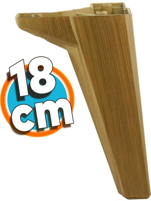 Nzb Mobilya Yatak Kanepe Sehpa Tv Ünitesi Baza Koltuk Ayağı Açık Ceviz Renk 18 cm Ayak