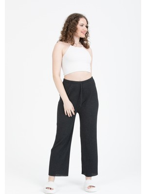 Bluence Fitilli Beli Lastikli Kadın Spor Pantolon