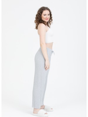 Bluence Fitilli Beli Lastikli Kadın Spor Pantolon