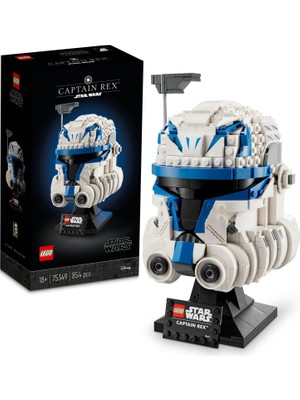 LEGO® Star Wars™ Yüzbaşı Rex™ Kaskı 75349 - Yetişkinler için Koleksiyonluk ve Dekoratif Model Yapım Seti (854 Parça)