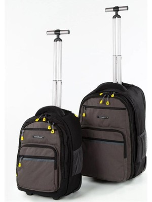 Ççs 51422 Küçük ve Büyük Tekerlekli Çiftli Sırt Çantası