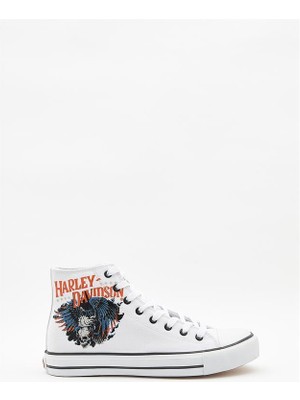 Harley Davidson 023M100359 Phoenix White Erkek Sneaker