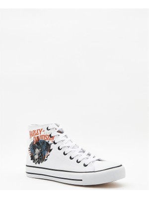 Harley Davidson 023M100359 Phoenix White Erkek Sneaker