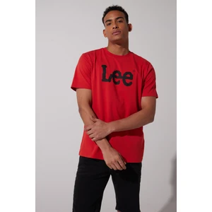 Lee Regular Fit Normal Kesim Sıfır Yaka %100 Pamuk Logolu Tişört