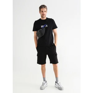 Black On Black Siyah Erkek Sweat Şort E-Olef10