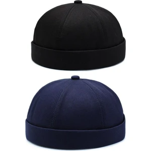 Rupen Kraft 2 Li Set %100 Pamuk Cap Ayarlanabilir Docker Şapka Yazlık Takke Şapka Retro Şapka Takke Şapka
