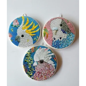 Zeymin Art Mozaik Temalı 3 Lü Duvar Süsü
