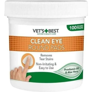 Vet's Best Kedi ve Köpekler Için Aloe Vera Özlü Göz Temizleme Pedi 100LÜ