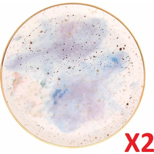 Cosmos Desen Düz Tabak 24CM 2'li 04ALM006667