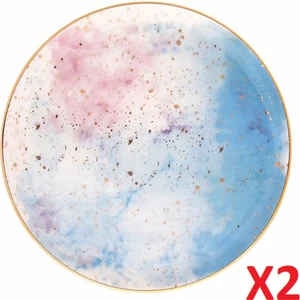 Cosmos Desen Düz Tabak 24CM 2'li 04ALM006669