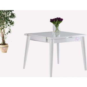 Sweet Home Masa Sandalye Yanlardan Açılır Katlanır Büyüyen Kare Masa  75 x 80 cm