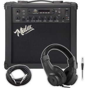 MGA-25BK-HD Elektro Gitar Amfisi 25 Watt USB Bluetooth ve Şarjlı (Amfi Kulaklık ve Jack Kablo)