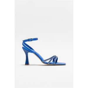 Mavi Kadın Topuklu Sandalet