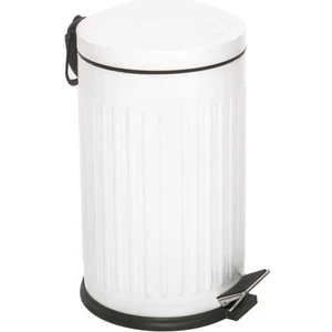 zengin çarşım 16 Lt Vintage Serisi Amortisör Kapaklı Beyaz Çöp Kovası