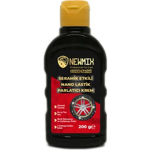 Seramik Etkili Gold Serisi Nano Lastik Parlatıcı Krem 180 g