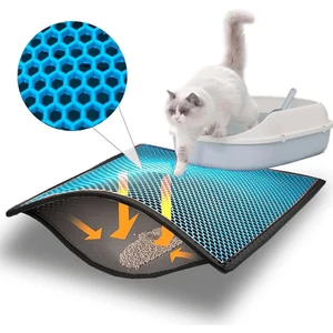 Kedi Kumu Paspası Kedi Tuvalet Önü Elekli Paspas Yıkanabilir Silinebilir