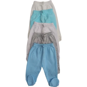 Bebek Patikli Alt Hava Alır Kumaş Düz Renk (5 Li Paket)10