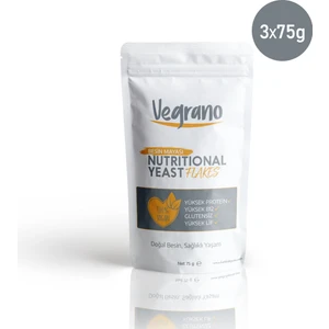 Nutritional Yeast Flakes (Besin Mayası) 3x75gr