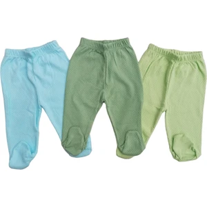 Bebek Patikli Alt Hava Alır Kumaş Düz Renk (3 Lü Paket Çağla-Su Yeşili-Küf Yeşili)10