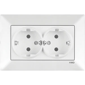 Meridian Ikili Topraklı Priz Çerçeveli