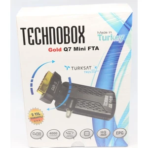 Avrasya Elektronik Technobox Gold Q7 Mini Scart Tipi Uydu Alıcı Tkgs Li