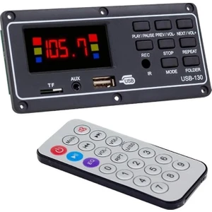 MV-15949 USB-130 Usb/sd/mıc/aux/bluetooth Kumandalı Ekranlı Oto Teyp Çevirici Dijital Player Board