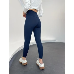 Kadın Yüksek Bel Toparlayıcı Sıkılaştırıcı Beli Lastikli Fitilli Full Likra Spor Tayt