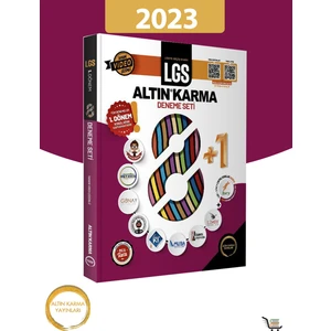 Altın Karma Yayınları Altınkarma 2023 LGS 1. Dönem 8+1 Çıkmış Soru  Video Çözümlü Deneme Seti